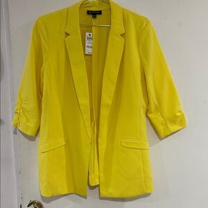 INC International Concepts Vibrant Yellow Blazer